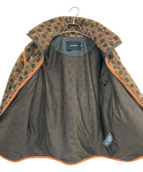 COACH（コーチ）COACH (コーチ) フリースジャケット ブラウン サイズ:Mの古着・服飾アイテム