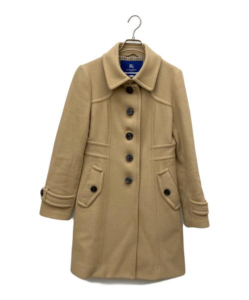 BURBERRY BLUE LABEL（バーバリー ブルー レーベル）BURBERRY BLUE LABEL (バーバリー ブルー レーベル) ウールロングコート ベージュ サイズ:SIZE40の古着・服飾アイテム