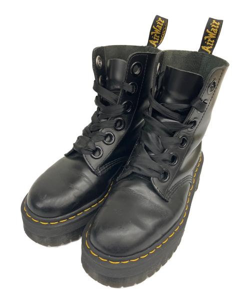 Dr.Martens（ドクターマーチン）Dr.Martens (ドクターマーチン) 6ホールブーツ MOLLY ブラック サイズ:24の古着・服飾アイテム