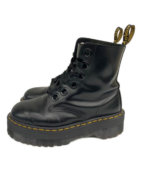 Dr.Martens（ドクターマーチン）Dr.Martens (ドクターマーチン) 6ホールブーツ MOLLY ブラック サイズ:24の古着・服飾アイテム