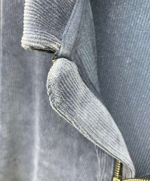 POLO RALPH LAUREN（ポロ・ラルフローレン）POLO RALPH LAUREN (ポロ・ラルフローレン) コーデュロイハーフジップスウェット ネイビー サイズ:Mの古着・服飾アイテム