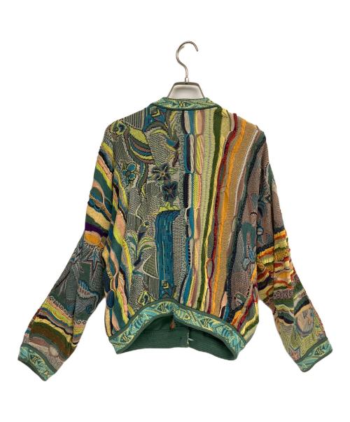 Coogi（クージー）COOGI (クージー) 3Dニットカーディガン マルチカラー サイズ:Sの古着・服飾アイテム