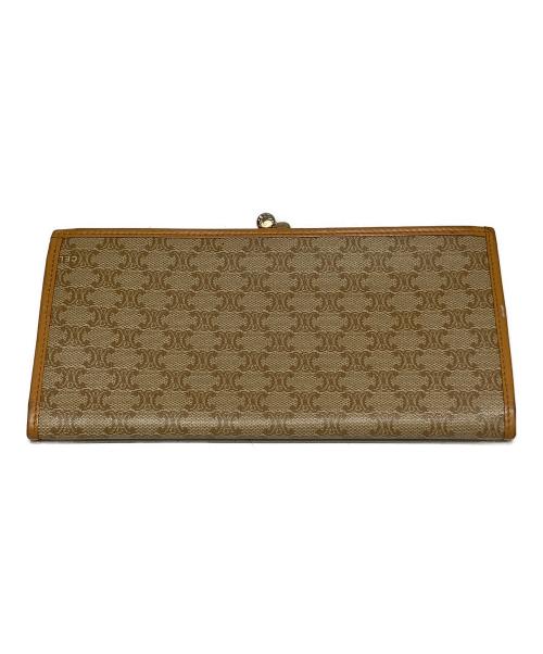 CELINE（セリーヌ）CELINE (セリーヌ) 長財布 ブラウン×ベージュの古着・服飾アイテム
