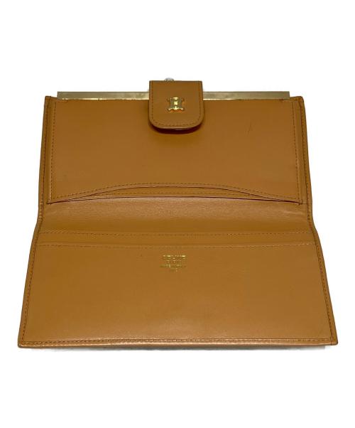 CELINE（セリーヌ）CELINE (セリーヌ) 長財布 ブラウン×ベージュの古着・服飾アイテム