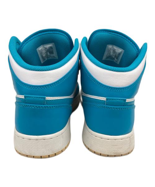 NIKE（ナイキ）NIKE (ナイキ) GS Air Jordan 1 Mid Aqua（エアジョーダン1 ミッド） スカイブルー サイズ:25の古着・服飾アイテム