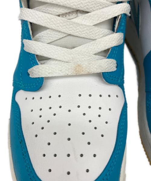 NIKE（ナイキ）NIKE (ナイキ) GS Air Jordan 1 Mid Aqua（エアジョーダン1 ミッド） スカイブルー サイズ:25の古着・服飾アイテム