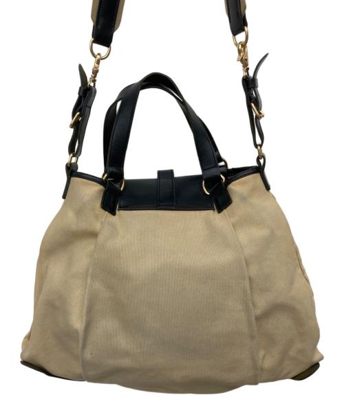 PORTER（ポーター）PORTER (ポーター) united bamboo (ユナイテッドバンブー) 2WAYバッグ アイボリーの古着・服飾アイテム