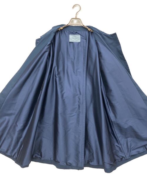 PRADA（プラダ）PRADA (プラダ) ステンカラーコート ネイビー サイズ:Lの古着・服飾アイテム