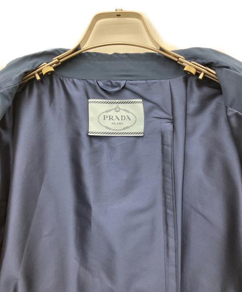 PRADA（プラダ）PRADA (プラダ) ステンカラーコート ネイビー サイズ:Lの古着・服飾アイテム