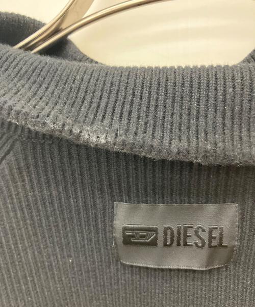 DIESEL（ディーゼル）DIESEL (ディーゼル) 厚手ニット ブラック サイズ:Mの古着・服飾アイテム