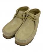 CLARKSクラークス）の古着「ワラビーブーツ」｜ベージュ