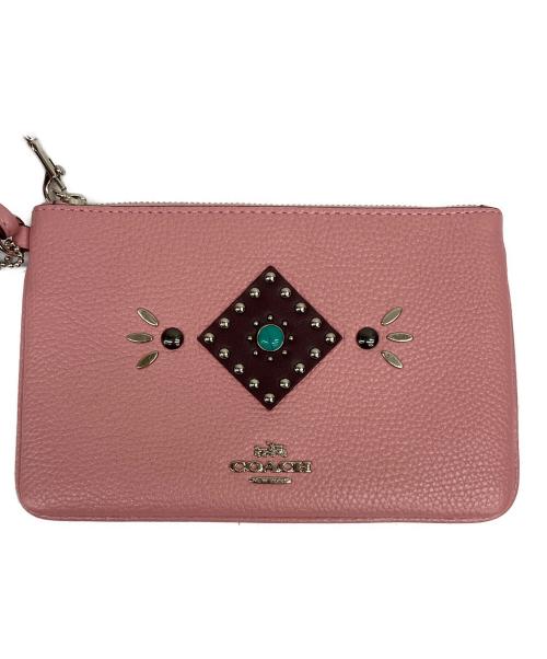 COACH（コーチ）COACH (コーチ) ポーチ ピンクの古着・服飾アイテム