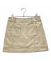 AND MARY（アンドマリー）の古着「ミニスカート Back ribbon mini skirt」｜ベージュ