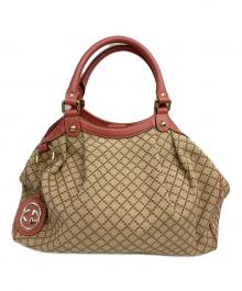 GUCCI（グッチ）の古着「ハンドバッグ」｜ベージュ×ピンク