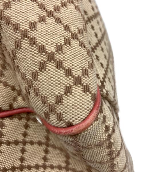 GUCCI（グッチ）GUCCI (グッチ) ハンドバッグ ベージュ×ピンクの古着・服飾アイテム