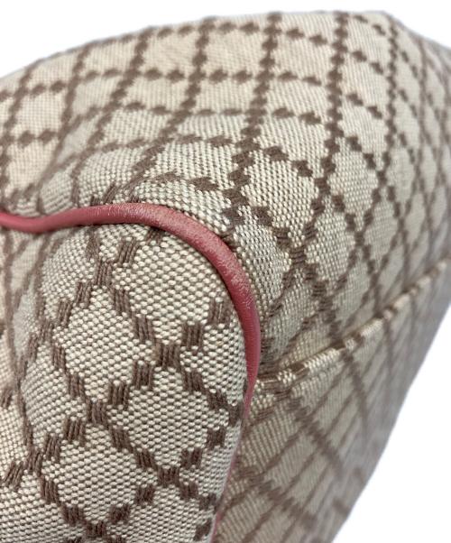 GUCCI（グッチ）GUCCI (グッチ) ハンドバッグ ベージュ×ピンクの古着・服飾アイテム