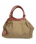 GUCCI（グッチ）の古着「ハンドバッグ」｜ベージュ×ピンク