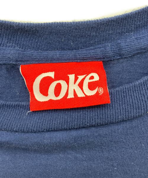 COKE（コーク）COKE (コーク) 90sプリントTシャツ ネイビー サイズ:Lの古着・服飾アイテム