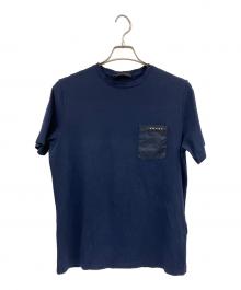PRADA（プラダ）の古着「ポケットTシャツ」｜ネイビー