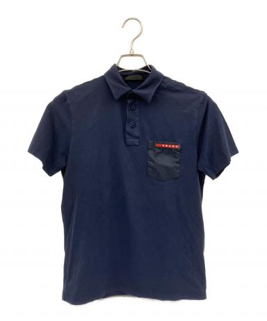 中古・古着通販】PRADA (プラダ) ポロシャツ ネイビー サイズ:XS