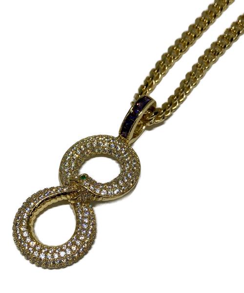 King Ice（キングアイス）KING ICE (キングアイス) ネックレス BLACK MAMBA OUROBOROS NECKLACE ゴールドの古着・服飾アイテム
