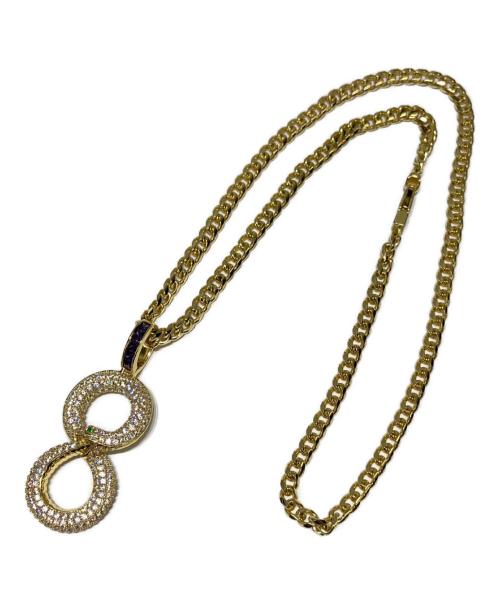 King Ice（キングアイス）KING ICE (キングアイス) ネックレス BLACK MAMBA OUROBOROS NECKLACE ゴールドの古着・服飾アイテム