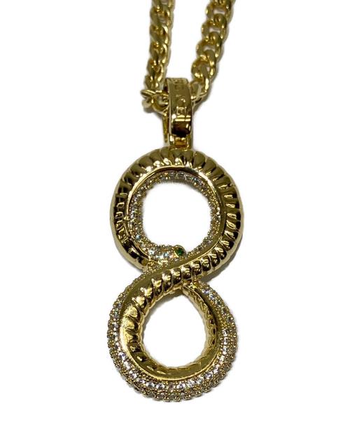 King Ice（キングアイス）KING ICE (キングアイス) ネックレス BLACK MAMBA OUROBOROS NECKLACE ゴールドの古着・服飾アイテム