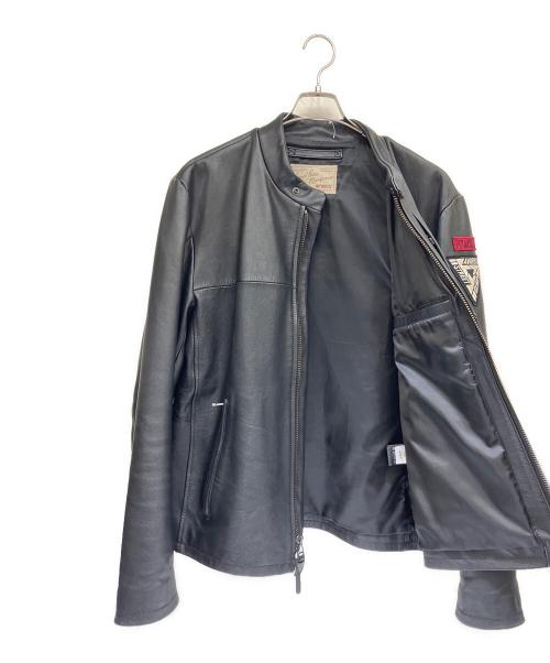 AVIREX（アヴィレックス）AVIREX (アヴィレックス) シングルライダースジャケット ブラック サイズ:XXLの古着・服飾アイテム