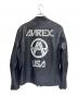 AVIREX (アヴィレックス) シングルライダースジャケット ブラック サイズ:XXL：18000円