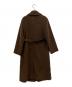 MaxMara (マックスマーラ) カシミヤ混ベルテッドウールコート ブラウン サイズ:40：40000円
