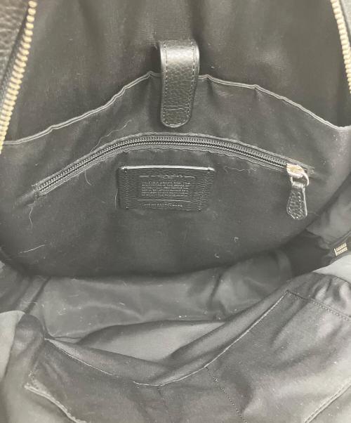 COACH（コーチ）COACH (コーチ) レザーバックパック ブラックの古着・服飾アイテム