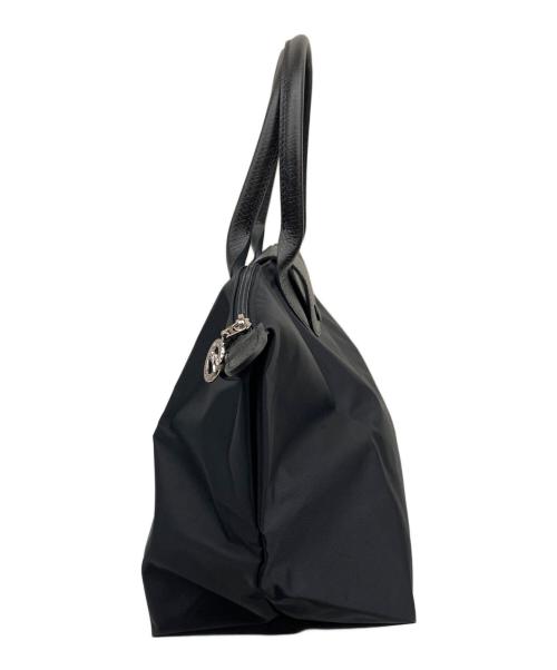 LONGCHAMP（ロンシャン）LONGCHAMP (ロンシャン) ワン L トップハンドルバッグ ルプリアージュ ブラックの古着・服飾アイテム