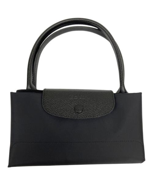 LONGCHAMP（ロンシャン）LONGCHAMP (ロンシャン) ワン L トップハンドルバッグ ルプリアージュ ブラックの古着・服飾アイテム