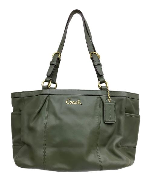 COACH（コーチ）COACH (コーチ) ハンドバッグ グリーンの古着・服飾アイテム