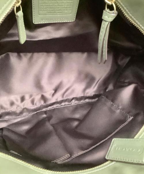 COACH（コーチ）COACH (コーチ) ハンドバッグ グリーンの古着・服飾アイテム