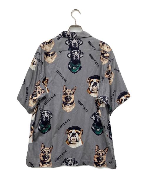 Schott（ショット）Schott (ショット) 半袖シャツ グレー サイズ:Mの古着・服飾アイテム
