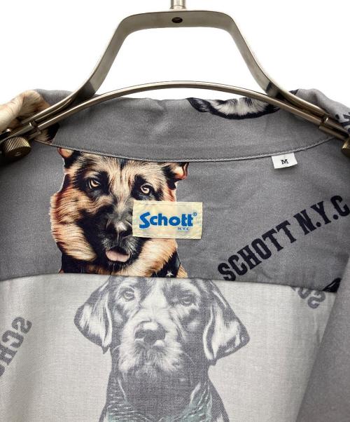 Schott（ショット）Schott (ショット) 半袖シャツ グレー サイズ:Mの古着・服飾アイテム