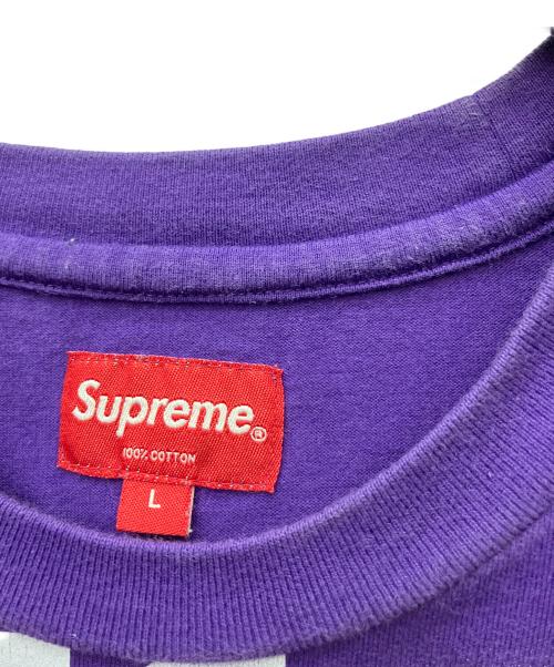 SUPREME（シュプリーム）Supreme (シュプリーム) 半袖カットソー Bleed Logo S/S Top パープル サイズ:Lの古着・服飾アイテム