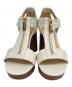 MICHAEL KORS (マイケルコース) Berkley レザーサンダル アイボリー サイズ:7.5M：8000円