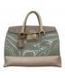 FURLA（フルラ）の古着「2WAYバッグ」｜グリーン×ベージュ