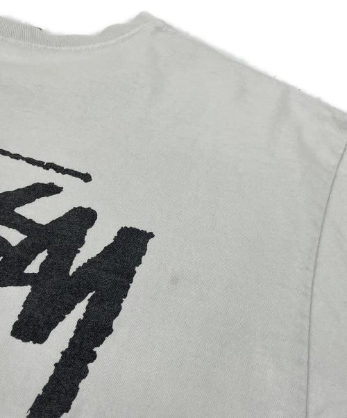 stussy（ステューシー）stussy (ステューシー) 半袖カットソー ホワイト×ブラック サイズ:Lの古着・服飾アイテム