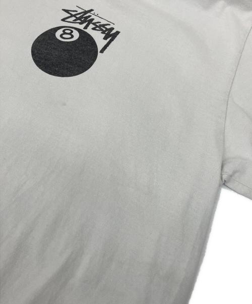 stussy（ステューシー）stussy (ステューシー) 半袖カットソー ホワイト×ブラック サイズ:Lの古着・服飾アイテム