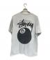 stussy (ステューシー) 半袖カットソー ホワイト×ブラック サイズ:L：6000円