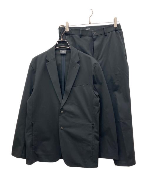 NEW BALANCE（ニューバランス）NEW BALANCE (ニューバランス) セットアップスーツ MET24 Single Jacket/SLIM TAPERED FIT ブラック サイズ:Lの古着・服飾アイテム