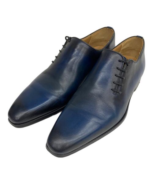 MAGNANNI（マグナーニ）MAGNANNI (マグナーニ) レザーシューズ サイドレース ネイビー サイズ:38の古着・服飾アイテム