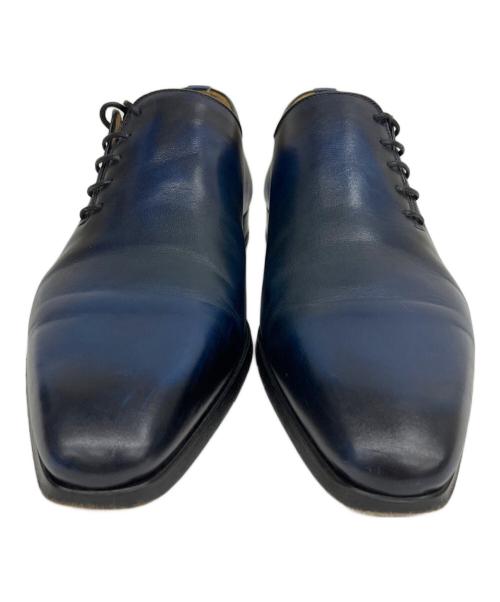 MAGNANNI（マグナーニ）MAGNANNI (マグナーニ) レザーシューズ サイドレース ネイビー サイズ:38の古着・服飾アイテム