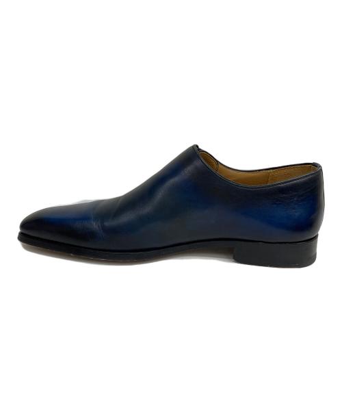 MAGNANNI（マグナーニ）MAGNANNI (マグナーニ) レザーシューズ サイドレース ネイビー サイズ:38の古着・服飾アイテム