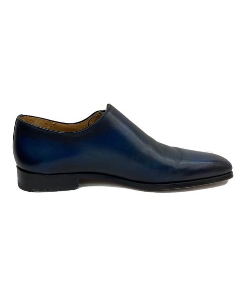 MAGNANNI（マグナーニ）MAGNANNI (マグナーニ) レザーシューズ サイドレース ネイビー サイズ:38の古着・服飾アイテム