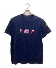 MONCLER（モンクレール）の古着「半袖カットソー」｜ネイビー