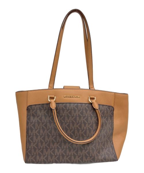 MICHAEL KORS（マイケルコース）MICHAEL KORS (マイケルコース) トートバッグ ブラウンの古着・服飾アイテム